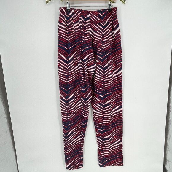Zubaz  Pants Mens XL Classic Zebra Print Patriots New England Striped Bills - Picture 4 of 7